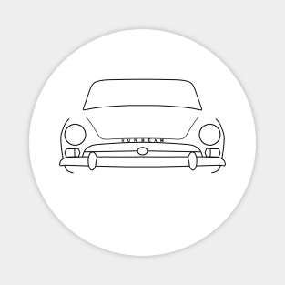 Sunbeam Alpine Series classic car outline graphic (black) Magnet